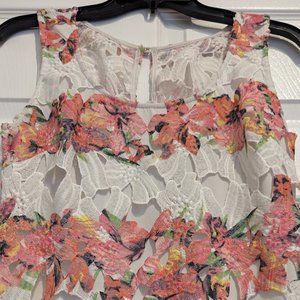 Bisou Bisou Watercolor Lace Dress 4
